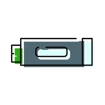 Usb flash drive transmitting digital data transferring information Stock Illustration