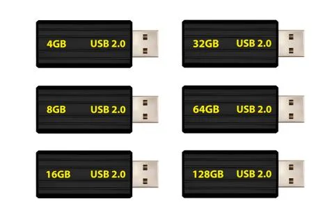USB flash drive vector Illustrazione stock