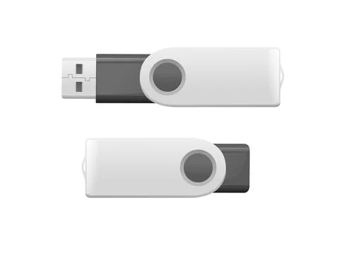 Usb flash drive vector illustration on white background Stock Illustration
