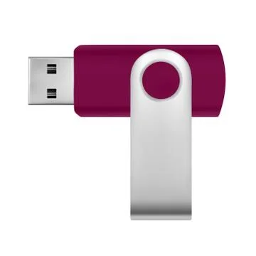 USB flash drive in vector.USB drive in vector.Vector model of USB Flash. Illustrazione stock