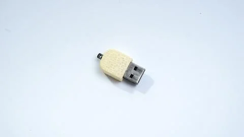 USB Flash Drive on White Background Stock Photos