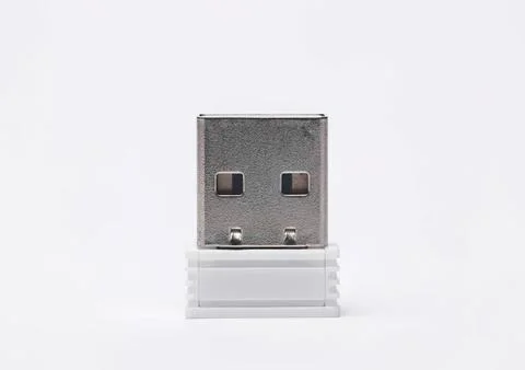 Usb flash drive on white background for data storage Фото