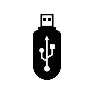 Usb flash icon vector template illustration design Stock Illustration