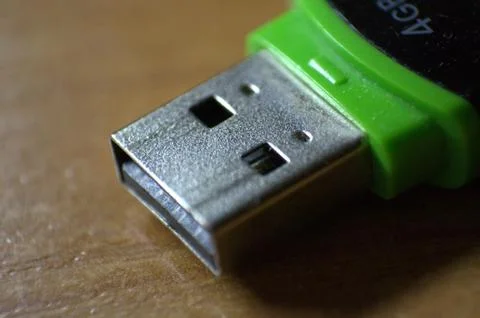 Usb flash macro Stock Photos