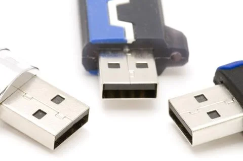 USB Flash memory close up Stock Photos