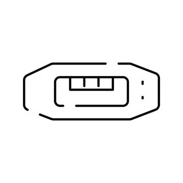 Usb flash memory drive connector outline icon Stock Illustration