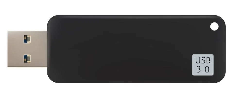 USB flash memory isolated on a white background. Realistic vector file. Isola 스톡 일러스트