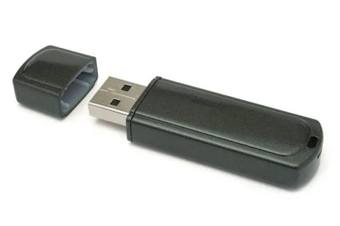 Usb flash memory Usb flash memory, close-up, isolated on white backround C... Stock Photos