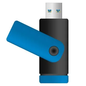 Usb flash stick illustration Stock Illustration