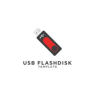 USB flashdisk graphic design template Stock Illustration