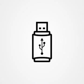 Usb flashdrive icon vector design Illustrazione stock