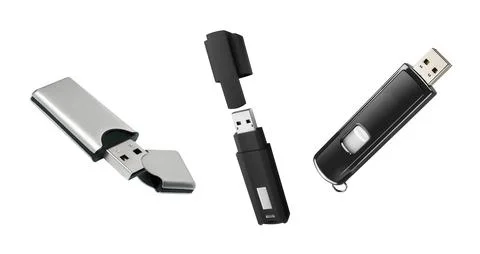 Usb flashes memory isolated Stock Photos