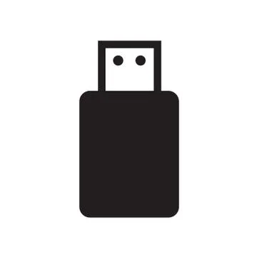 Usb flat icon Stock Illustration