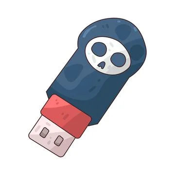 USB Hack illustration Stock-Illustration