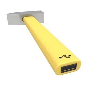 USB-hammer Stock Illustration