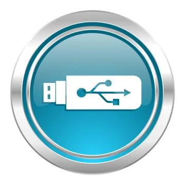 Usb icon, flash memory sign. Stock Illustration