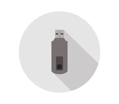 Usb icon illustrated in vector on white background Stock Illustration