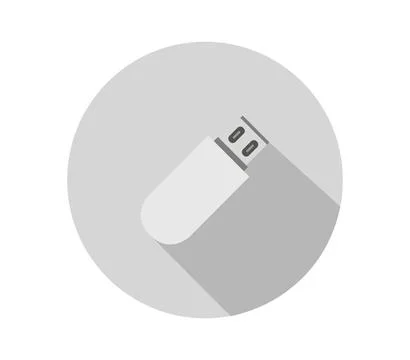 Usb icon illustrated in vector on white background Stock Illustration
