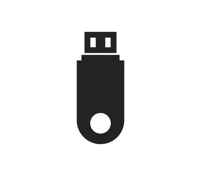Usb icon illustrated in vector on white background Stock Illustration