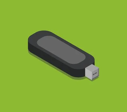 Usb icon illustrated in vector on white background Stock Illustration
