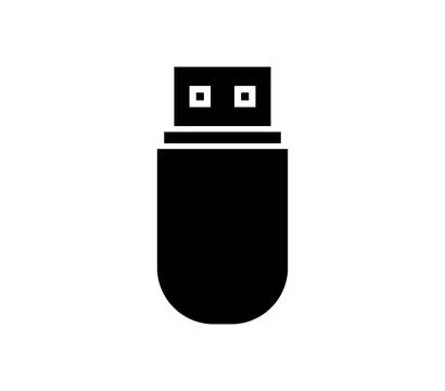 Usb icon illustrated in vector on white background Stock Illustration