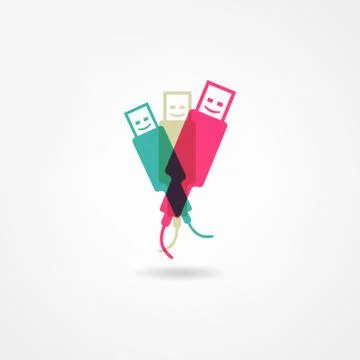 Usb icon Stock Illustration