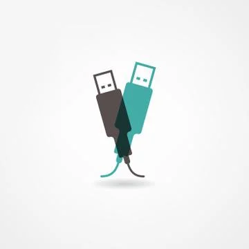 Usb icon Stock Illustration