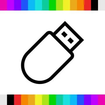 Usb icon stock vector illustration flat design 스톡 일러스트