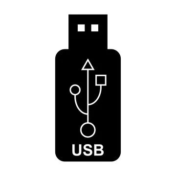 USB icon technology, connect device sign, electronic portable symbol ,vector 스톡 일러스트