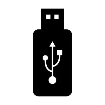 USB icon technology, connect device sign, electronic portable symbol ,vector 스톡 일러스트