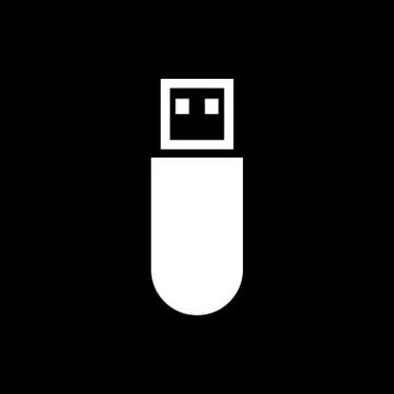 The usb icon. Transfer and connection, data, usb symbol. UI. Web. Logo. Sign Stock Illustration