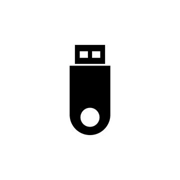 Usb icon vector. Flash disk icon vector Stock Illustration