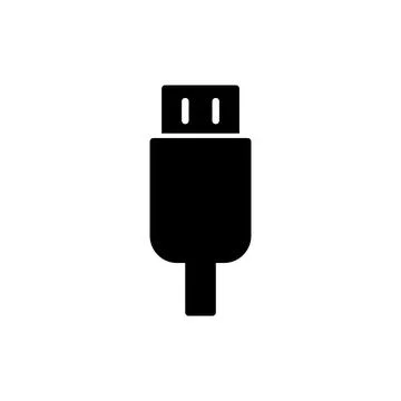 Usb icon vector. Flash disk sign and symbol. flash drive sign. Stock Illustration