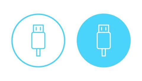 Usb icon vector. Flash disk sign and symbol. flash drive sign. Stock Illustration