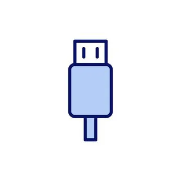 Usb icon vector. Flash disk sign and symbol. flash drive sign. Stock Illustration