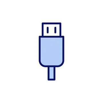 Usb icon vector. Flash disk sign and symbol. flash drive sign. Stock Illustration