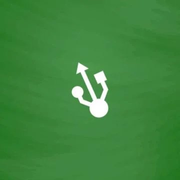 Usb icon - vector Stock Illustration