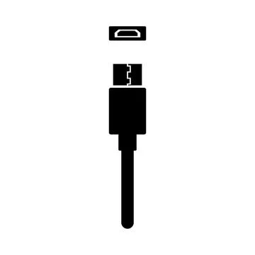 Usb icon vector Stock Illustration