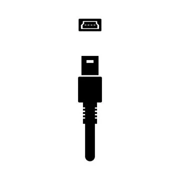 Usb icon vector Stock Illustration