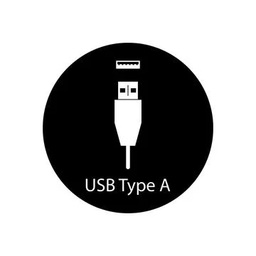 Usb icon vector Stock Illustration