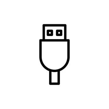 Usb icon vector illustration. Flash disk sign and symbol. flash drive sign. Stock Illustration