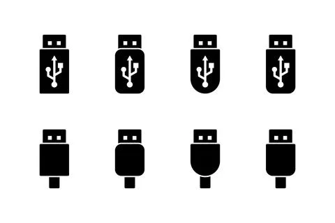 Usb icon vector illustration. Flash disk sign and symbol. flash drive sign. イラスト素材