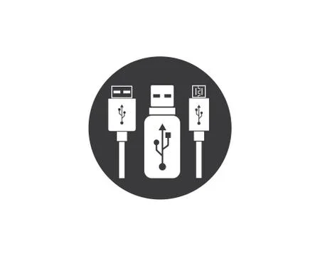 Usb icon vector illustration Stock Illustration