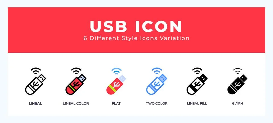 Usb icon for websites and apps. vector illustration Stock Illustration