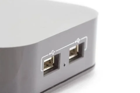 USB Interface of receiver box Stock Photos
