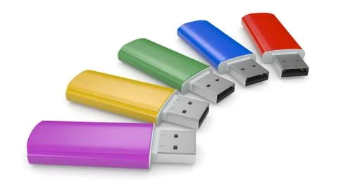 Usb keys Stock Illustration