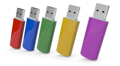Usb keys Stock Illustration