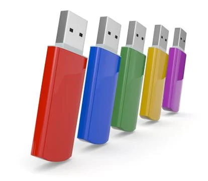 Usb keys Stock Illustration