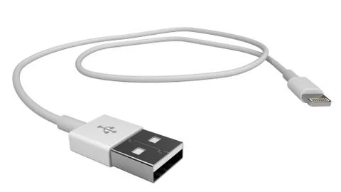 USB Lightning cable Stock Illustration