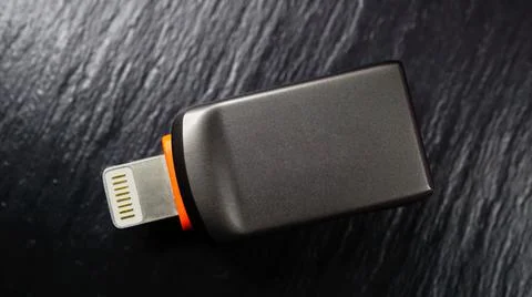 Usb lightning converter to usb A Stock Photos
